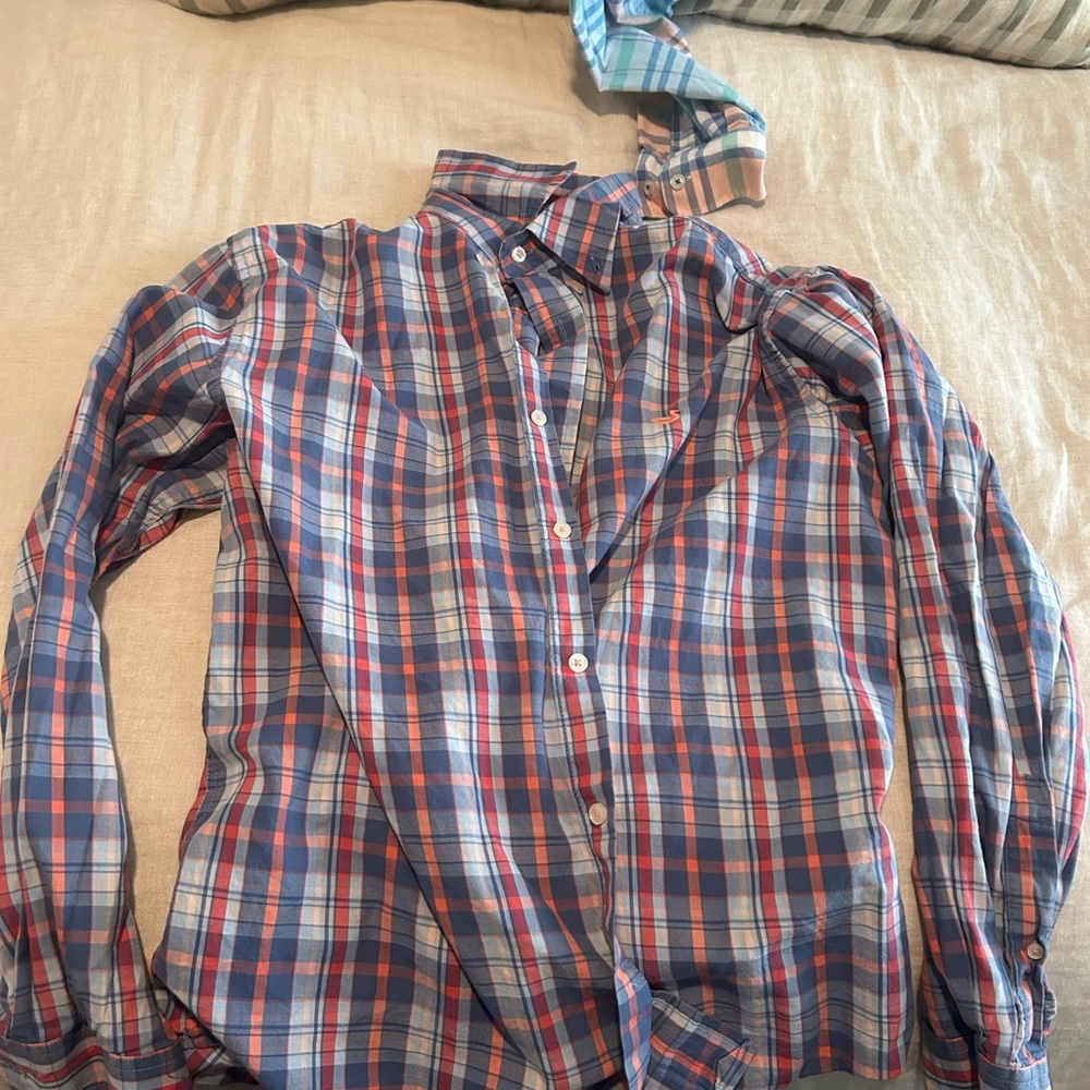 Southern Marsh Multicolor Plaid Button Down Shirt